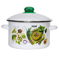 Кастрюля эмаль 2л 01-1610/4 Веган