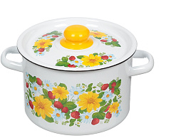 Кастрюля эмаль 4,5л 1с17с с декором Северсталь
