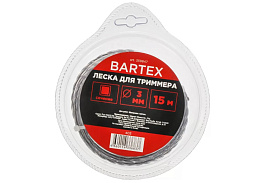 Леска для триммера Bartex 3мм 15м квадрат 359847/6837