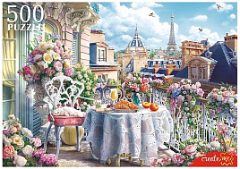 Пазл 500эл. Завтрак на балконе в Париже Ф500-8264