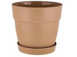 Кашпо цветочное 2л Villa de Fiori 660110047/4405 молочный шоколад с/п