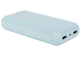 Аккумулятор внешний Perfeo PF_D0170 COLOR VIBE 20000 mah + Micro usb /In Micro usb /Out USB 1 А, 2.1A/ Blue