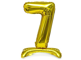 Шар надувной Цифра 7 золото 32" ч41927 80см