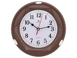 Часы настенные Atlantis 23*23 TLD-6308 коричневые