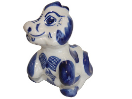 Сувенир Гжель Дракон Мальчик Л