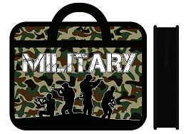 Папка для тетрадей А4 ПМ-А4-25 MILITARY с ручками