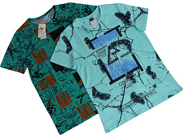 Белье футболка муж. №20 Принт ассорти 48р-р