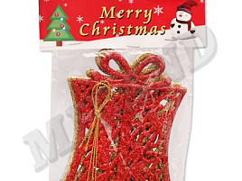 Подвеска пластик Подарок Набор 3шт 10см НУ-8323