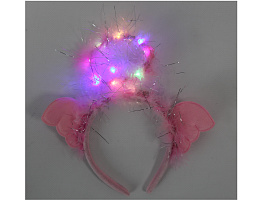Ободок карнавальный Ангел свет H-482