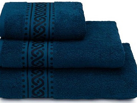 Полотенце 100*150 Донецк Пируэт 19-4324 темно-синий 7496