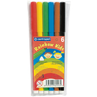 Фломастеры 6цв. Centropen 7550/6/0684 "Colour World" трехгранные, блистер, европодвес