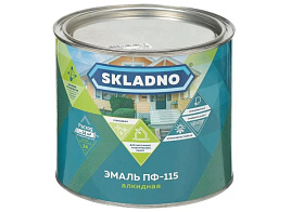 Эмаль ПФ-115 светло-голубая 1,8кг Skladno