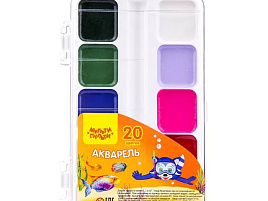 Краски 24цв. Мульти-Пульти АП_10708 Енот в Красном море п/к б/к