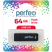 Флеш-драйв Perfeo USB 64Gb C04 черный