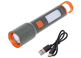 Фонарь от аккумулятора 3LED+COB 855-393