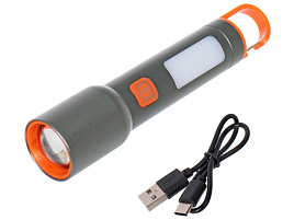 Фонарь от аккумулятора 3LED+COB 855-393