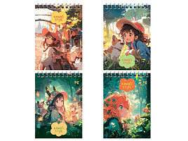 Блокнот 40л. BG Б6гр40 58705 "Аниме" А6 на гребне