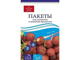 Пакеты для заморозки и хранения продуктов Country Home Zip Lock 1л.7шт.