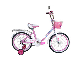 Велосипед d16 KG1602 Black Aqua Princess 16 розовый-белый