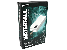 Аккумулятор внешний WATERFALL  PF_D0176 30000mAh LED дисплей