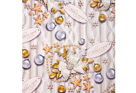 НГ Бумага упаковочная 7089656 Новогодние шары 68*100 1л