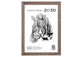 Фоторамка 21*30 дерево МДФ Дуб 104 без стекла