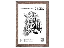 Фоторамка 21*30 дерево МДФ Дуб 104 без стекла