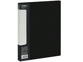 Папка 20 вкл. СТАММ ММ-30614 "Стандарт" А4, 14мм, 600мкм, пластик, черная