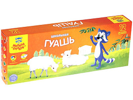 Гуашь 12цв. Мульти-Пульти ГК_10271 Енот в Греции 17,5мл.