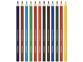 Карандаши цветные 12цв. Красин КР-120700 "Яркие моменты", шестигран., заточен., картон, европодвес