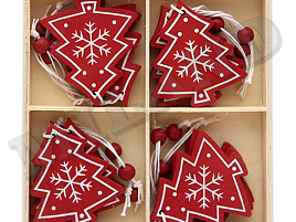 Подвеска дерево Елочка 6см НДУ-8400