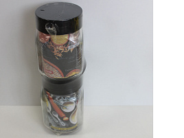 Набор банок для сыпучих стекло 2пр 975-00002/0913 черный