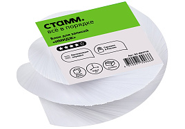 Блок для записей СТАММ Б3-884710 на склейке "Имидж", 8*8*4см, витой, белый