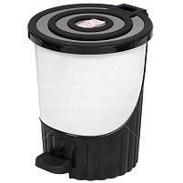 Контейнер для мусора 8л.с пед. Дюна 01061 белый