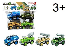 Набор инерционных Машин 090A-73 Военные 4шт