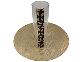 Ваза 43767/641 Золотое пере Блэк 26см