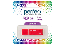 Флеш-драйв Perfeo USB 32Gb C01 красный