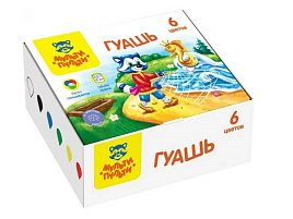 Гуашь 6цв. Мульти-Пульти ГК_42057 Енот в сказке 10мл, картон