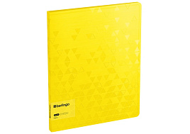 Папка с  мет. скоросшив.и вн. карм. Berlingo FS4_17390 "Neon" А4, 17мм, 1000мкм, желтый неон
