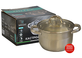 Кастрюля нержавейка 5л Millet M-4022/1352 индукция