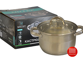 Кастрюля нержавейка 5л Millet M-4022/1352 индукция