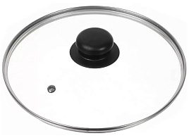 Крышка Стекло 22см Д4122Ч/430302/5635 с ручкой