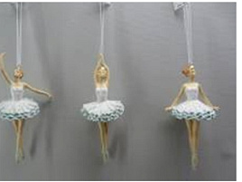 Подвеска полистоун Балерина 11см 782402