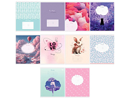 Тетрадь 18л. клетка  Т5ск18 06125 "Mix-10. Девочки"