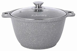 Кастрюля литой алюминий 4л кмс42а/8357 Kukrama с крышкой