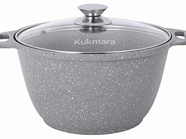 Кастрюля литой алюминий 4л кмс42а/8357 Kukrama с крышкой