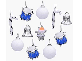 Набор новогодних украшений S1639 Зимние напевы 11шт