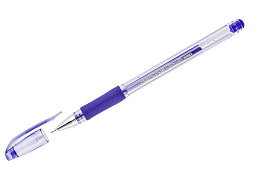 Ручка гел. Crown HJR-500RNB синяя, игольч. наконечник, 0.7мм