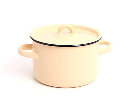 Кастрюля эмаль 1,5л 2с15с/1 б/декора в асс Северсталь