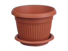 Кашпо цветочное 7,4л Ливия М3021 Терракот с/п
